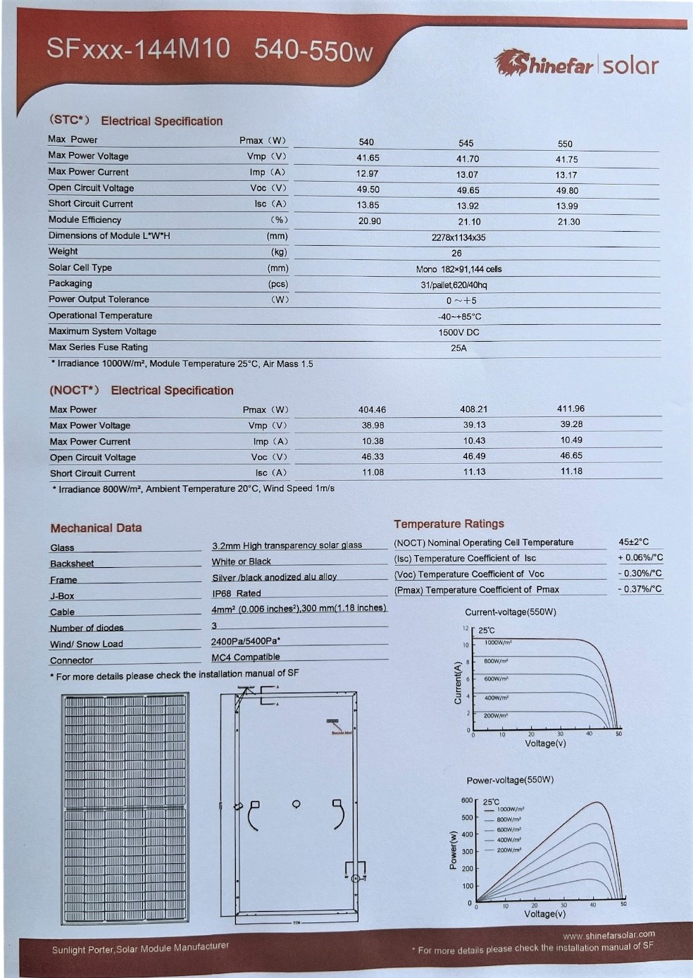 Balkonkraftwerk Solaranlage 1100 W mit Wechselrichter 800 W