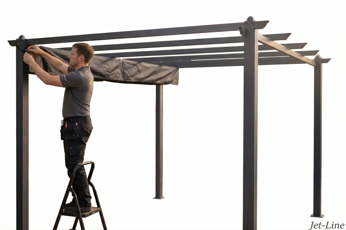 Pavillon Abdeckplane für Luxor Pavillon 4m Winterplane Schutzhülle