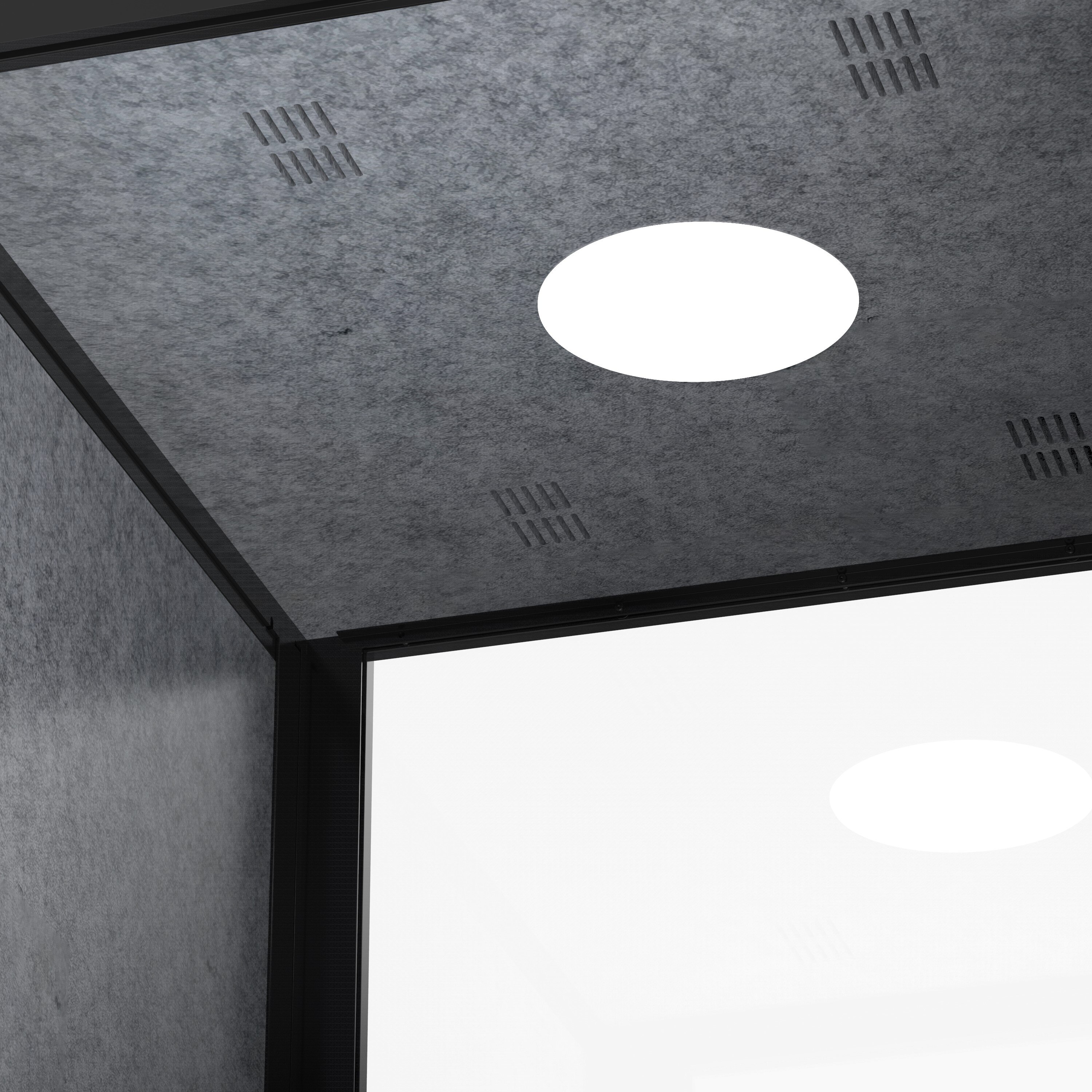 Jet-Line Telefonbox Akustik Kabine Schallschutz 1020x1020x2260 mm Meeting Box