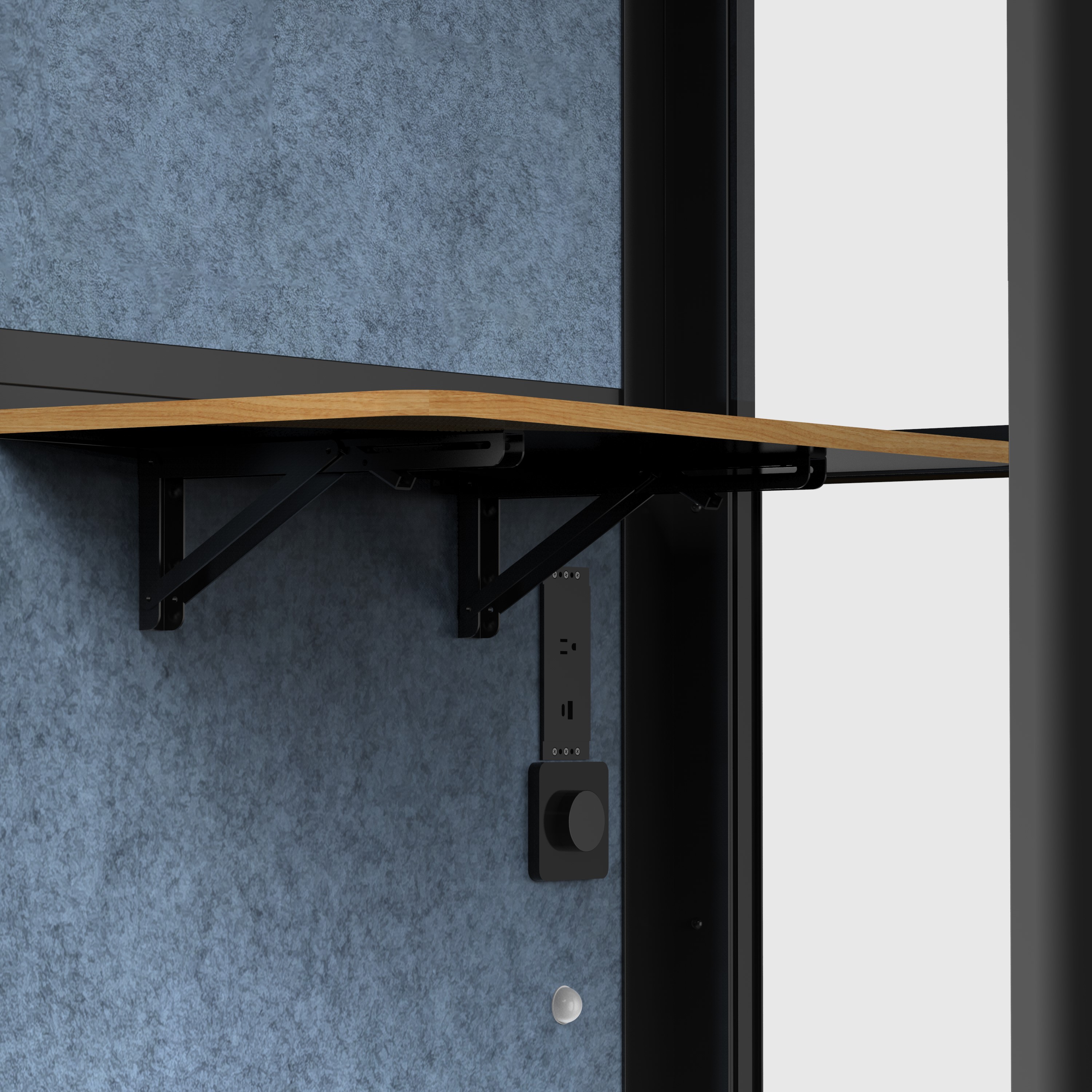 Jet-Line Telefonbox Akustik Kabine Schallschutz 1020x1020x2260 mm Meeting Box