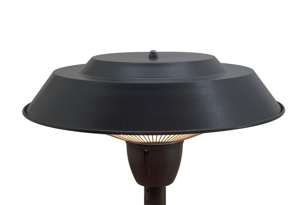 Heizlampe Terrassenlampe 69 x 42 cm schwarz POLLUX  elektrisch Wärme für Terrasse Garten