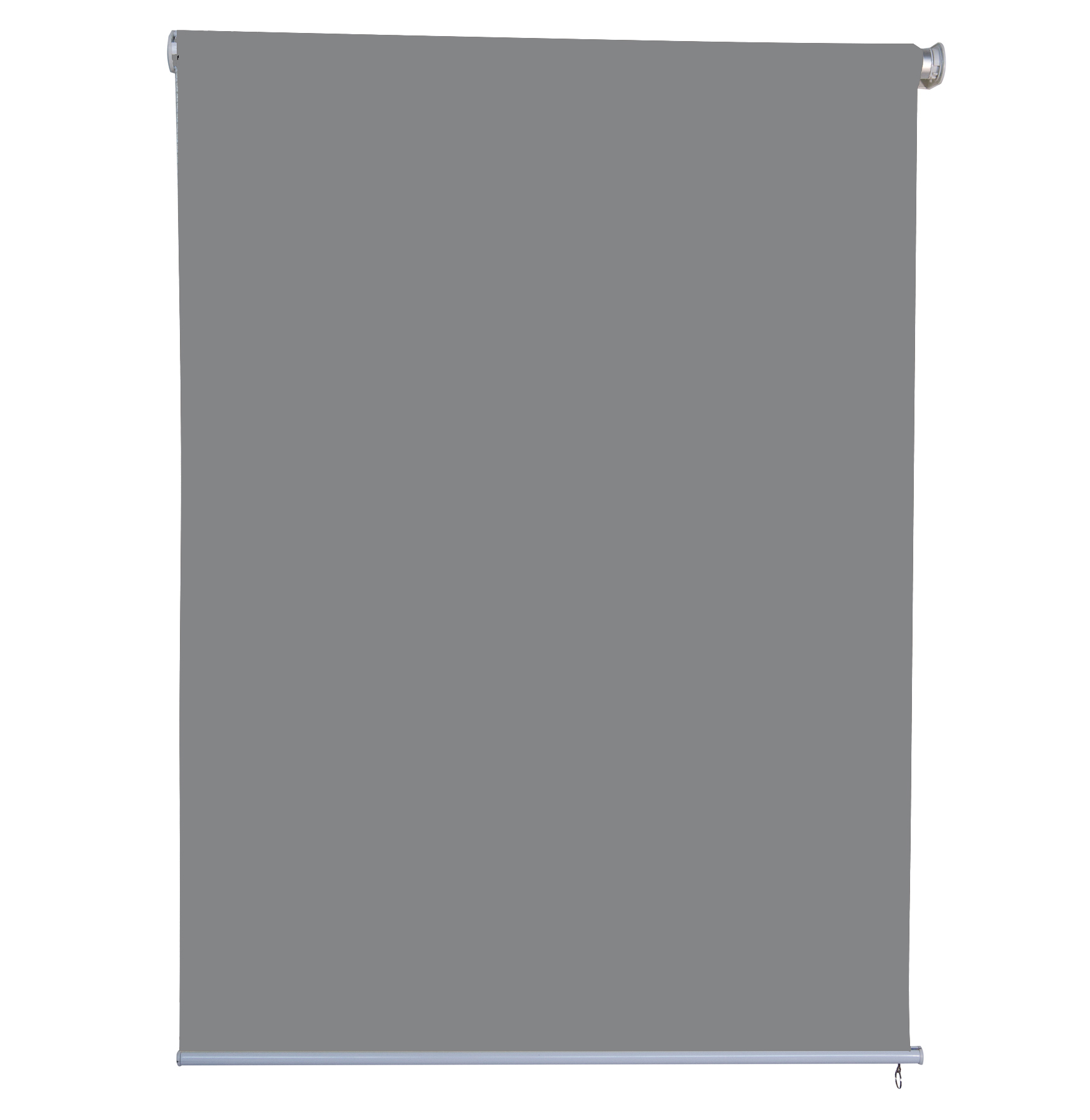 Sichtschutzrollo Vertikalmarkise Sonnenschutz blickdicht Rollo 1.4x2.3m hellgrau Garten Verdunklung
