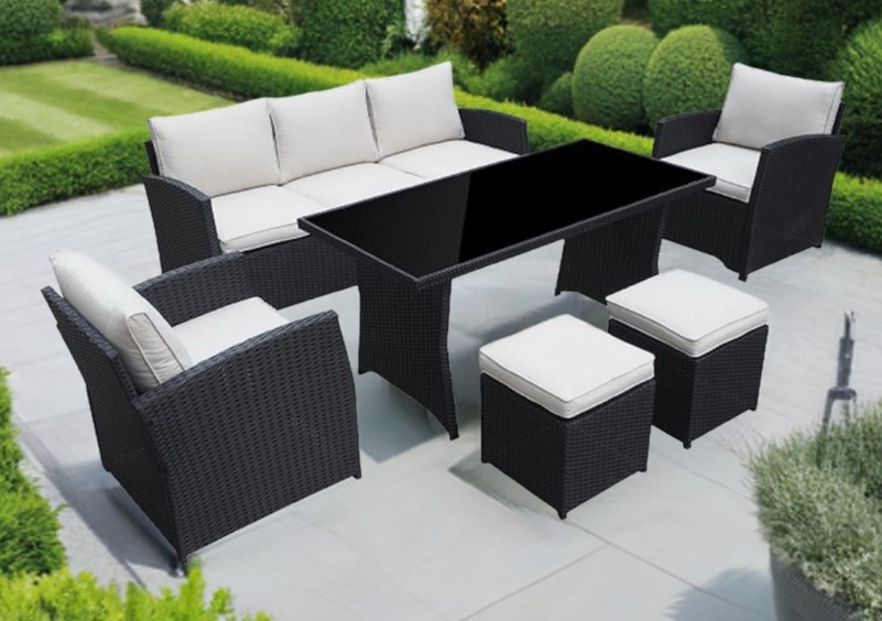 Garten Lounge möbel Havanna schwarz