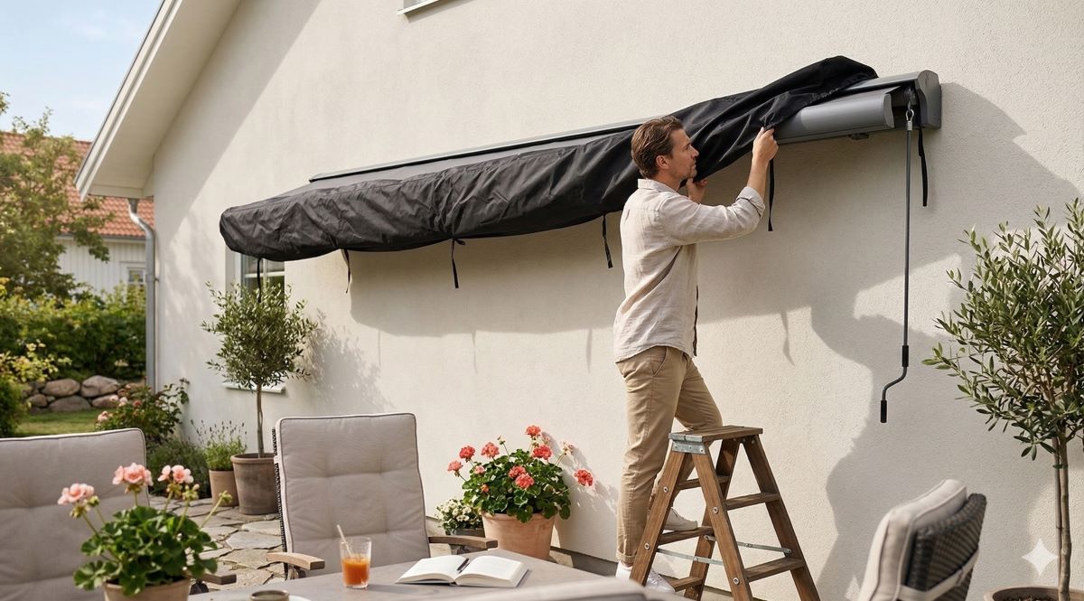 Abdeckplane Gelenkarmmarkise 5m