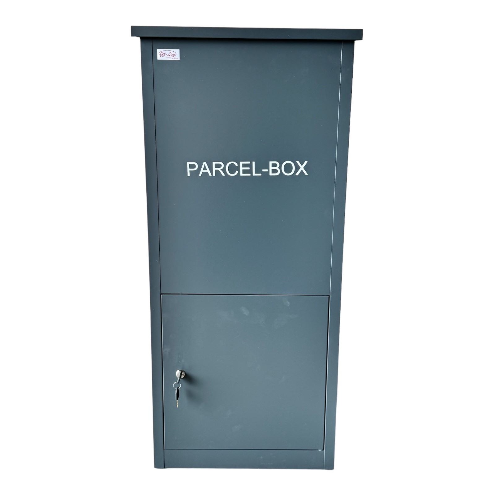 Jet-Line® | Paketbox |Paketablage Briefbox mit Paketfach Gr.XX L | Metall anthrazit 99,5x35x45,5cm