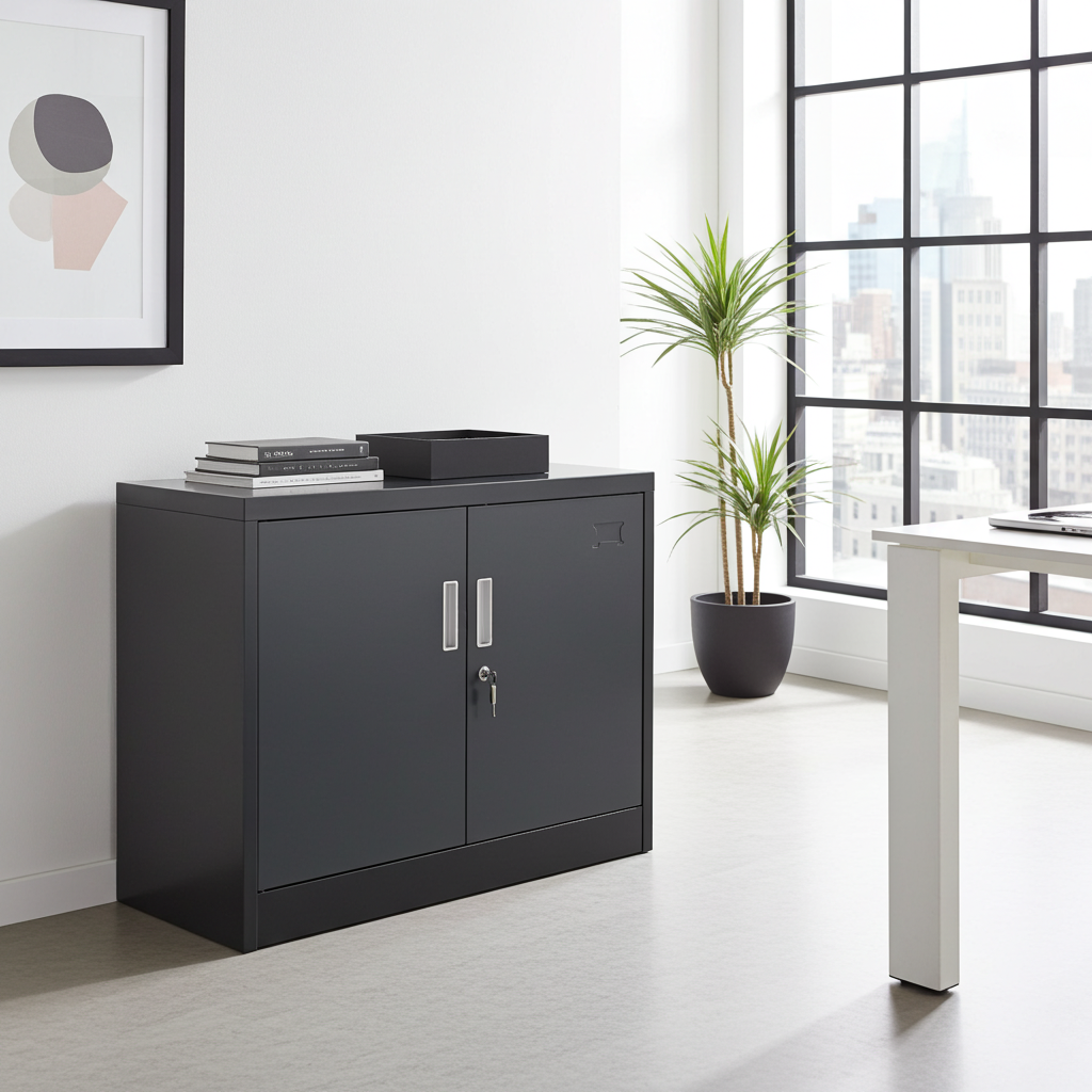 Aktenschrank SARATOW dunkelgrau