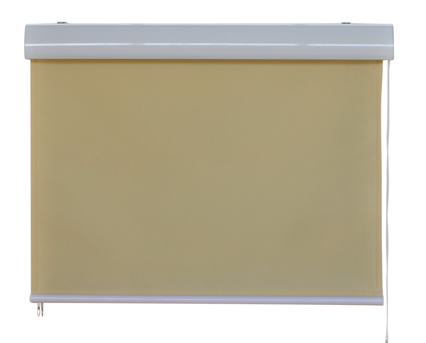 Vertikalmarkise Kassettenrollo Außenrollo Sonnenschutz 1.6x2.3m beige Sichtschutz Rollo Garten