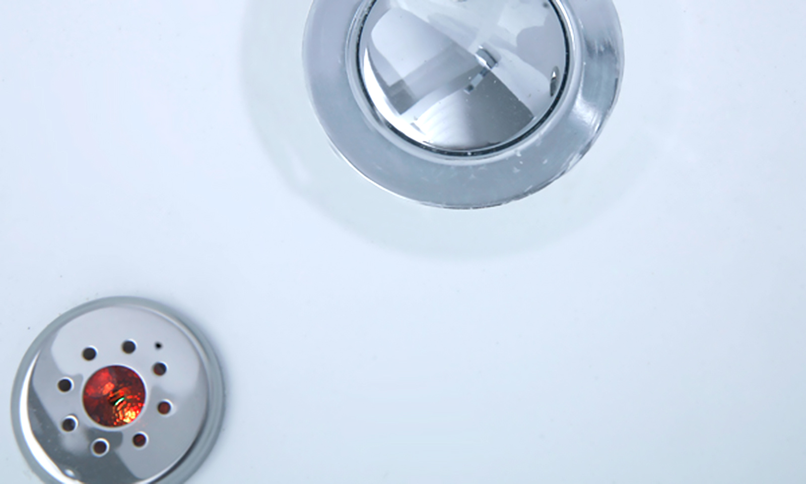 Whirlpool Indoor Spa Badewanne Whirlwanne VILLA ANTONELLI weiß 1800x 800 mm mit LED