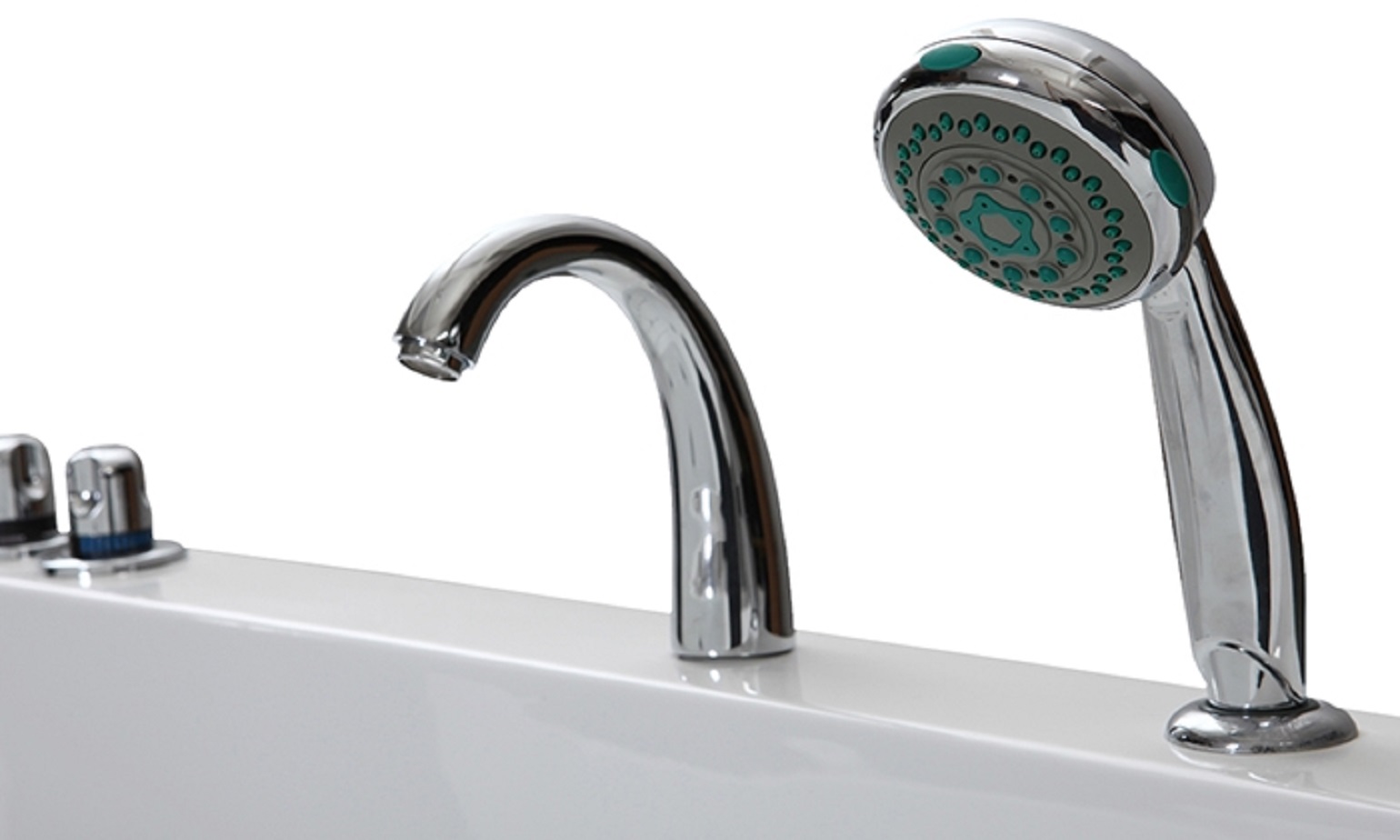 Whirlpool Indoor Spa Badewanne VILLA GABRIELA 170 x 75 cm weiß LED Massagedüsen